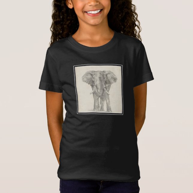 Elephant Sketch T-Shirt (Front)