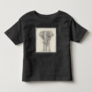 Elephant Sketch Toddler T-Shirt