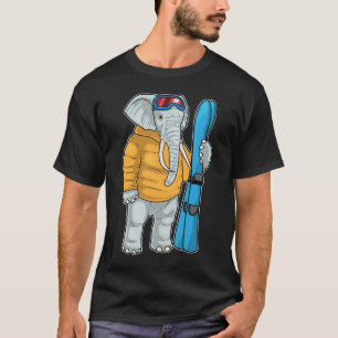 Elephant Skier Ski Winter sports T-Shirt
