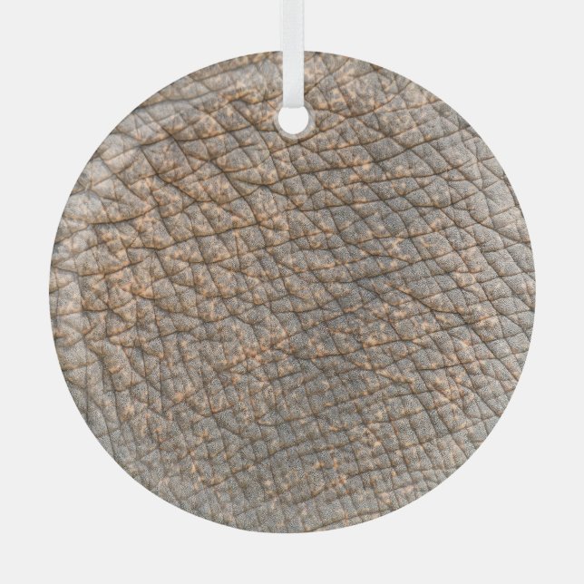 Elephant Skin: Abstract Texture Background Glass Tree Decoration (Front)