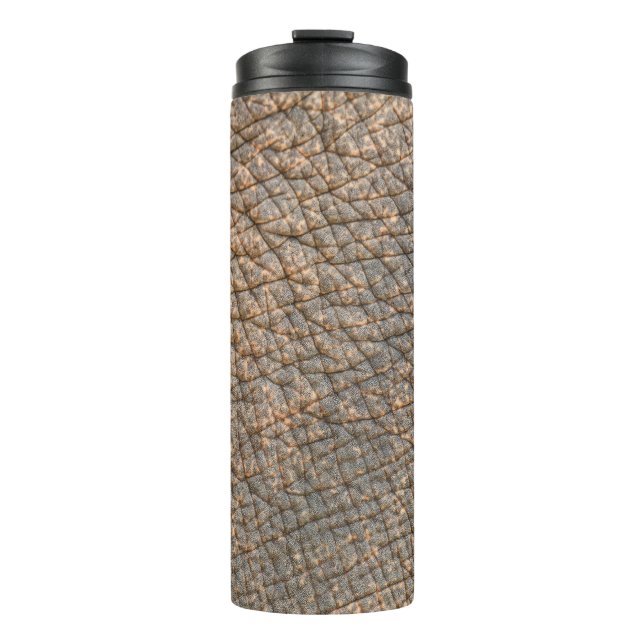 Elephant Skin: Abstract Texture Background Thermal Tumbler (Front)