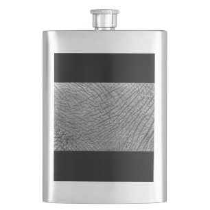 Elephant skin hip flask
