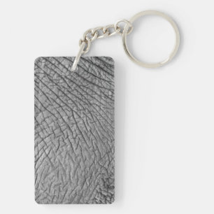 Elephant skin key ring