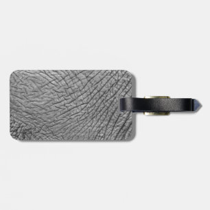 Elephant skin luggage tag