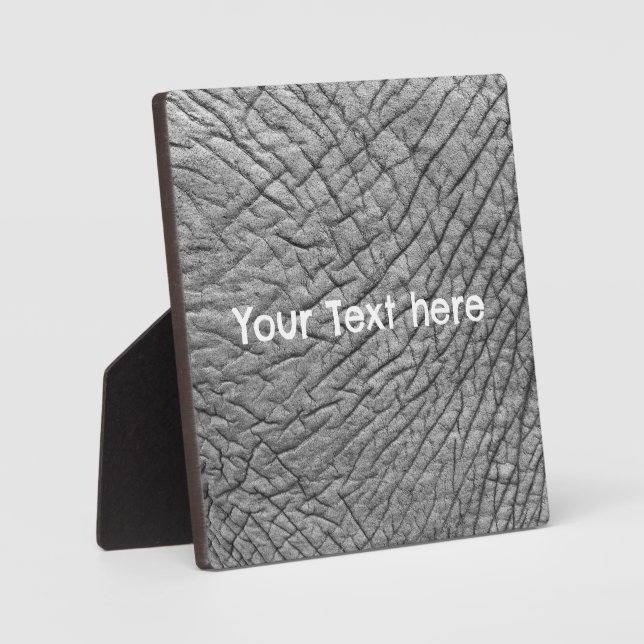 Elephant skin personalised plaque (Front)