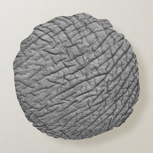 Elephant skin round cushion (Back)