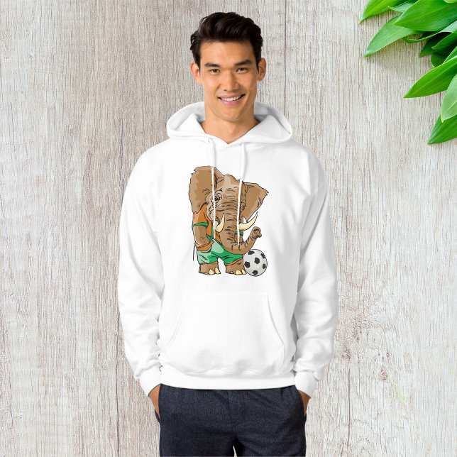 Elephant Soccer Player Funny Sports Animal  Hoodie (Creator Uploaded)