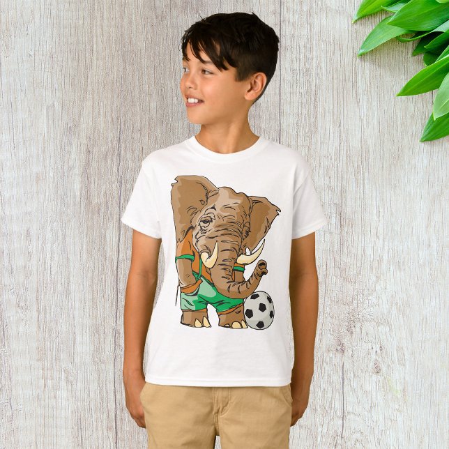 Elephant Soccer Player Funny Sports Animal  T-Shirt (Creator Uploaded)