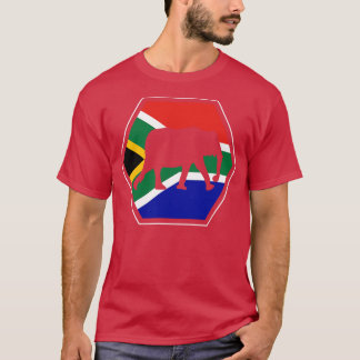 Elephant South Africa South African Flag T-Shirt