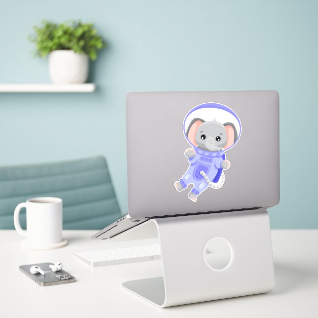 Elephant Space Astronaut (Laptop On Desk)