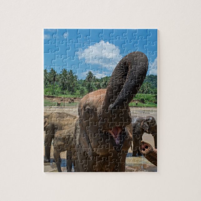 Elephant Sri Lanka Jigsaw Puzzle (Vertical)