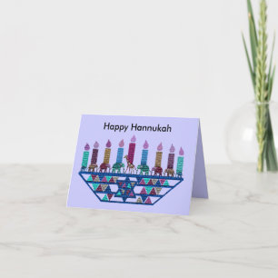 Elephant Star Menorah Cards