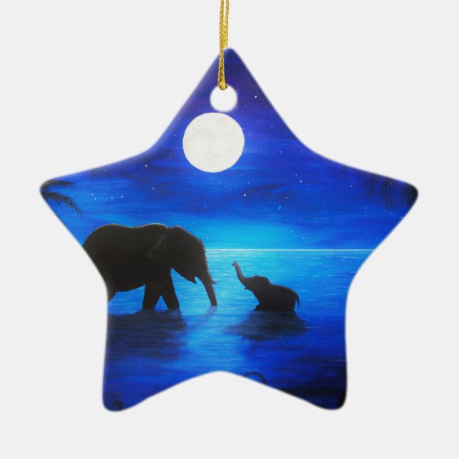 elephant star ornament (Front)