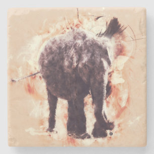 Elephant Stone Coaster