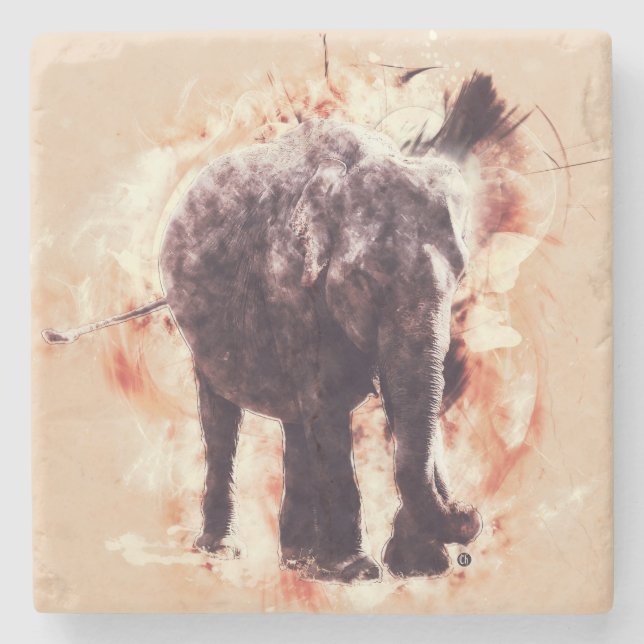 Elephant Stone Coaster (Front)