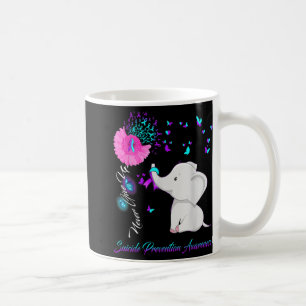 Elephant Suicide Prevention Awareness Ribbon Gif Coffee Mug