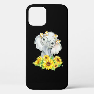 Elephant Sunflower Gifts iPhone 12 Pro Case