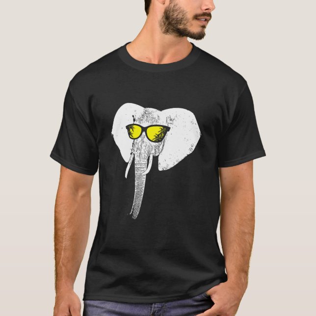 Elephant sunglasses party elephant love elephant l T-Shirt (Front)