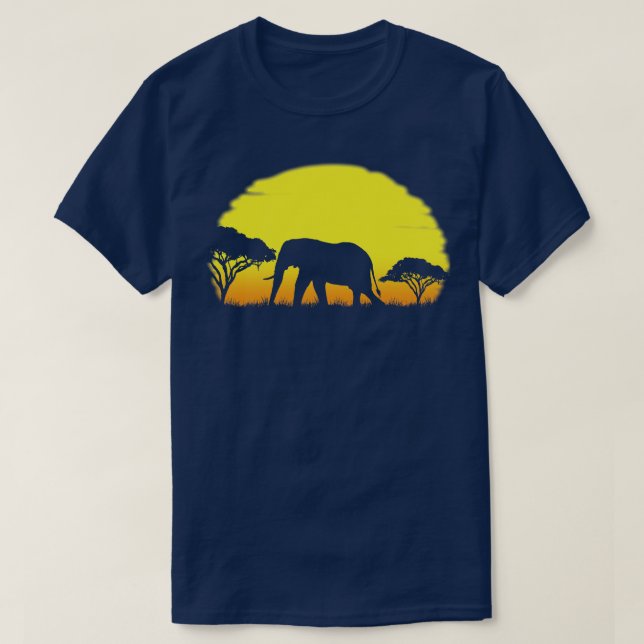 Elephant Sunrise T-Shirt (Design Front)