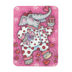 Elephant Sweetheart VALENTINE MAGNET *Customise