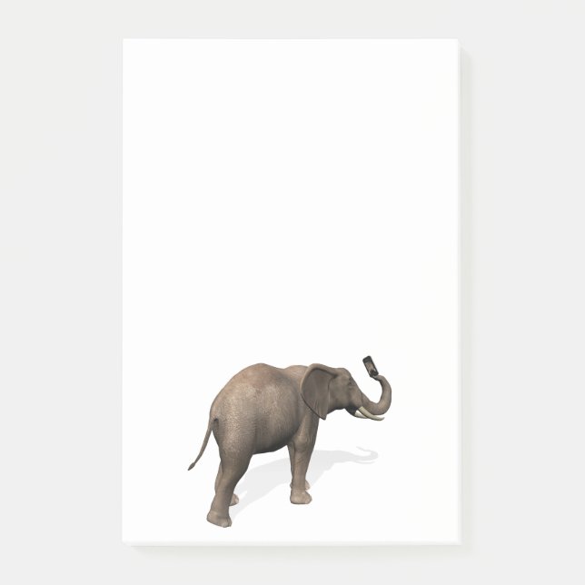 Elephant Taking A Selfie Post-it Notes (Front)