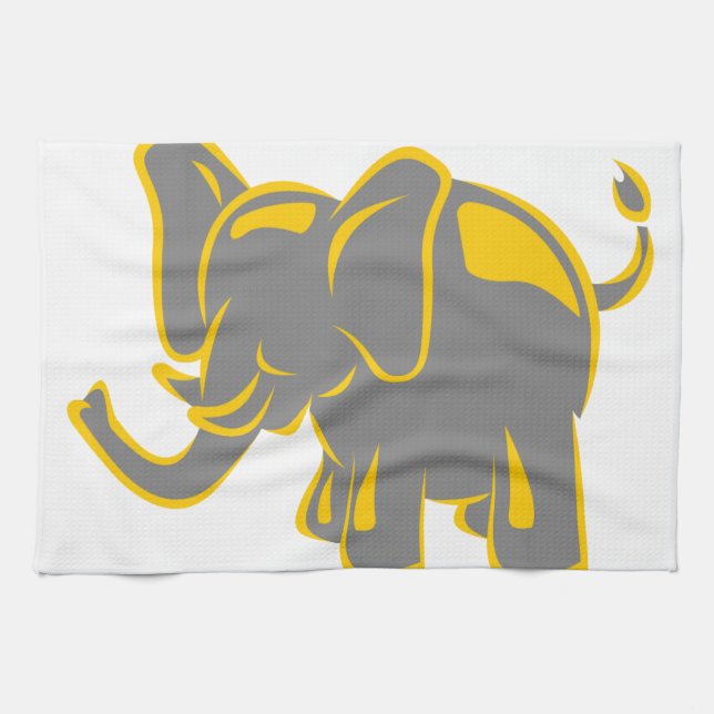 Elephant Tea Towel (Horizontal)