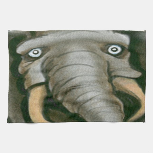 Elephant Tea Towel (Horizontal)