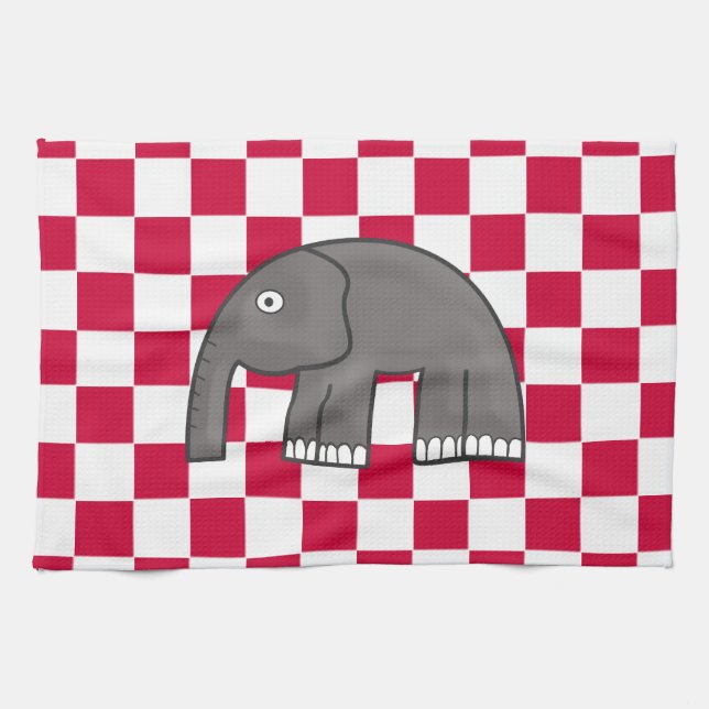 elephant tea towel (Horizontal)