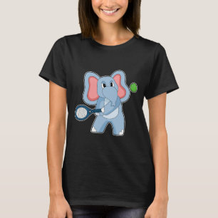 Elephant Tennis Tennis racket Sports T-Shirt