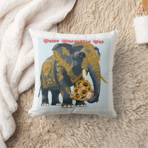Elephant Thai style Cushion