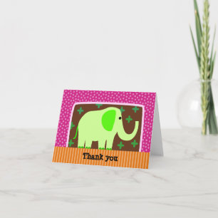 Elephant Thank You Card
