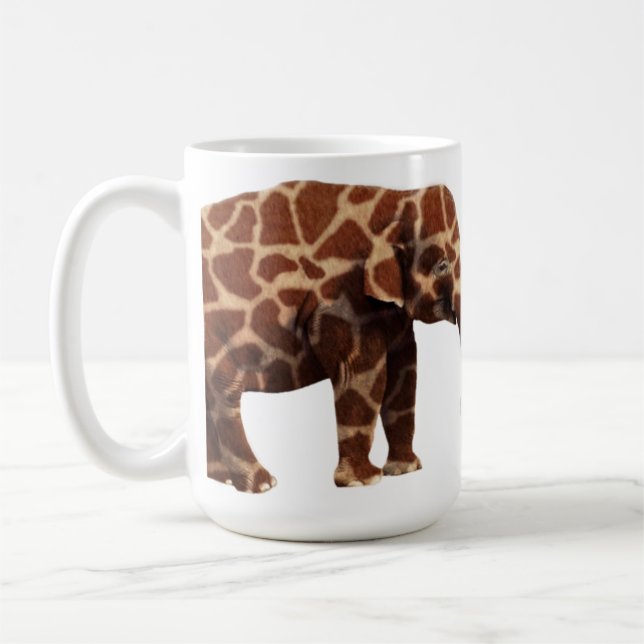Elephant That Thinks Its a Giraffe Coffee Mug (Left)