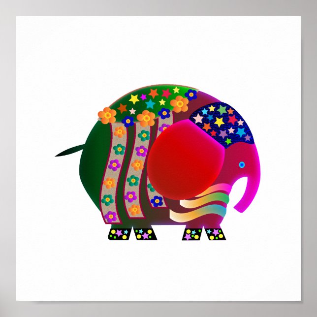 Elephant the celebrator: Party party Poster (Front)