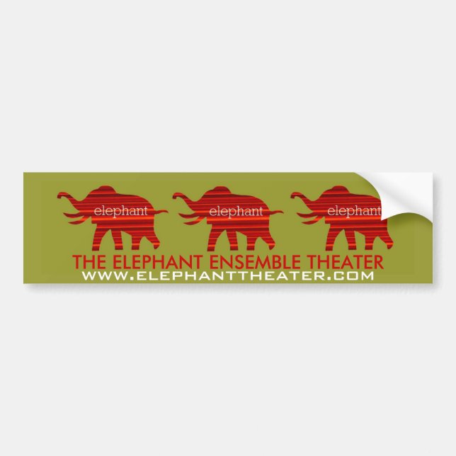 ELEPHANT THEATER BUMPER STICKER (Front)