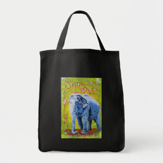 Elephant theme reusable shopping bag