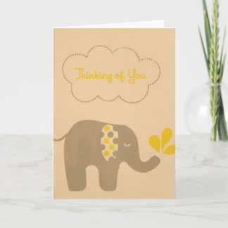Elephant Thinking of You card