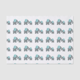 Elephant tissue paper, Mummy and Baby Elephant Paper