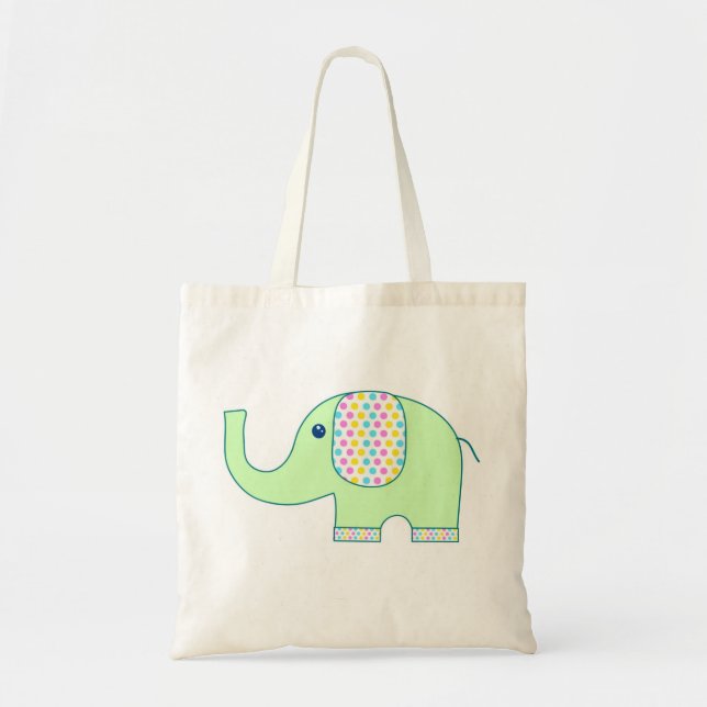 Elephant Tote Bag / Eco Friendly Gift Wrap (Front)