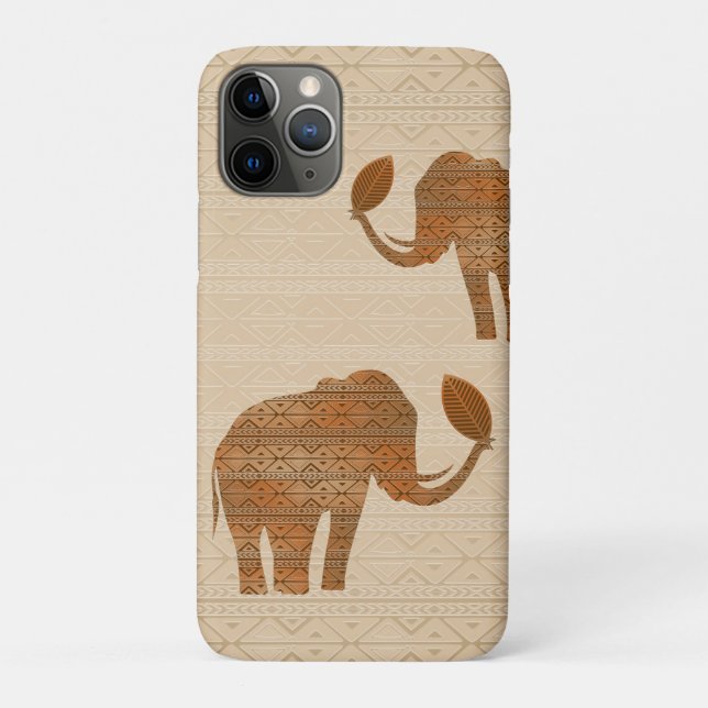 Elephant Tribal Art Design Case-Mate iPhone Case (Back)