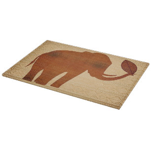 Elephant Tribal Art Design Cutting Boards
