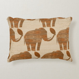 Elephant Tribal Art Design Decorative Cushion