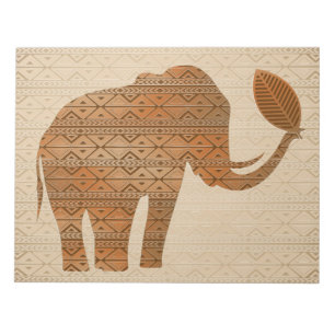 Elephant Tribal Art Design Notepad