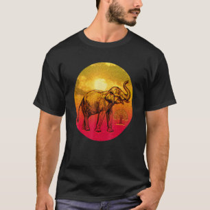 Elephant Trunk Up Banyan Tree Hindu Good Luck Men  T-Shirt
