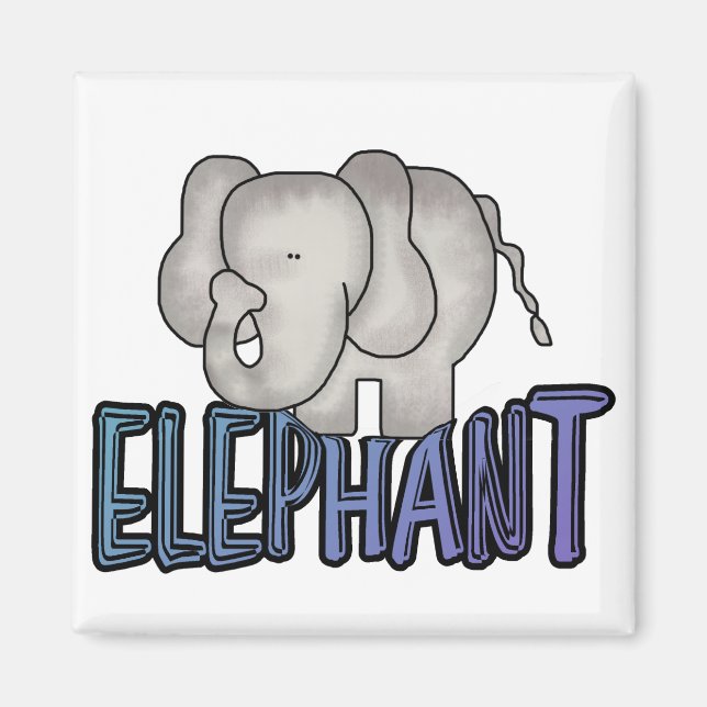 Elephant Tshirts and Gifts Magnet (Front)