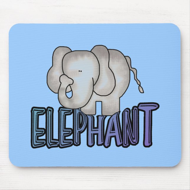 Elephant Tshirts and Gifts Mouse Mat (Front)