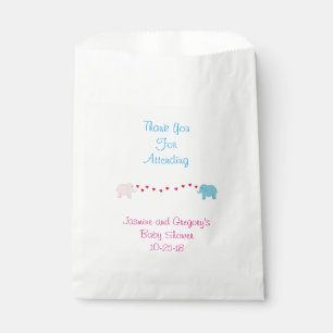 Elephant Twin Boy & Girl Favour Bag