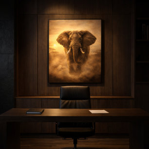 Elephant — Untamed Momentum Canvas Print