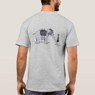 Elephant Upgrade men gray T-shirt back