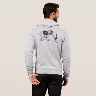 Elephant Upgrade men grey Bella hoodie back