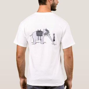 Elephant Upgrade men white T-shirt back